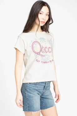 Daydreamer Queen Keep Yourself Alive Graphic Tee WhiteStone Hot