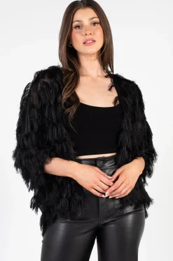 Chelsea Quinn Shaggy Open Jacket Outlet