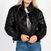Love Tree Raven Quilted Faux Leather Jacket Best