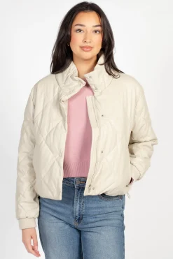 Love Tree Raven Quilted Faux Leather Jacket Best