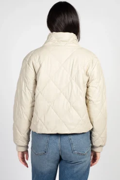 Love Tree Raven Quilted Faux Leather Jacket Best