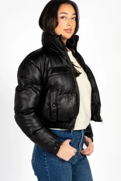 36point5 Rebel Faux Leather Bomber Jacket Clearance