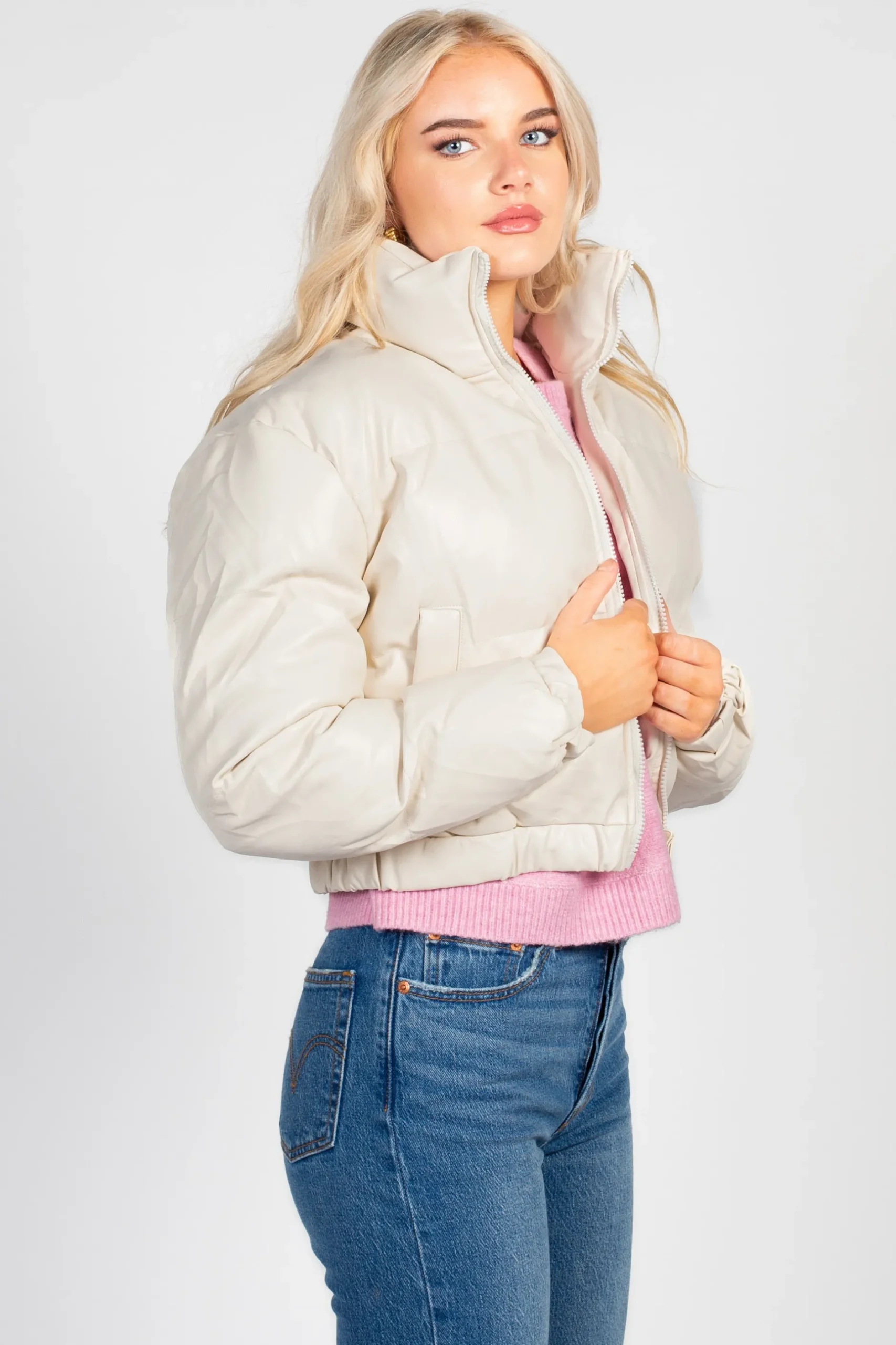 36point5 Rebel Faux Leather Bomber Jacket Clearance