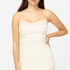 Klesis Remi Pearl Embellished Mini Dress New