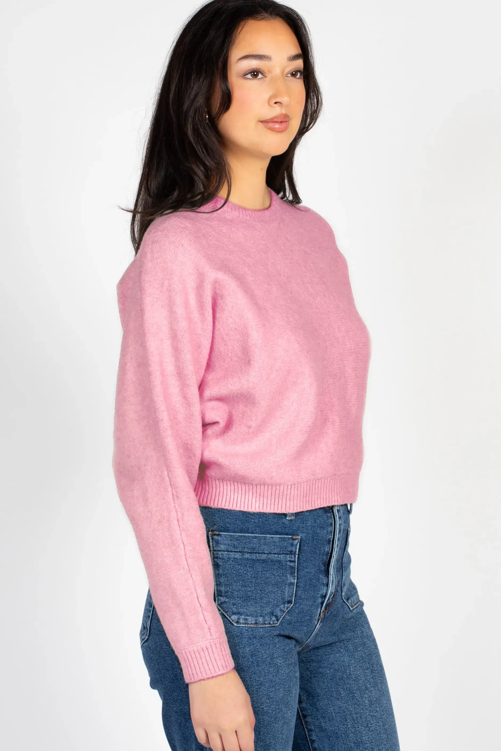 Double Zero Rosy Cropped Knit Sweater Sale