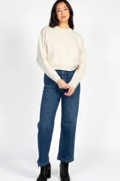 Double Zero Rosy Cropped Knit Sweater Sale