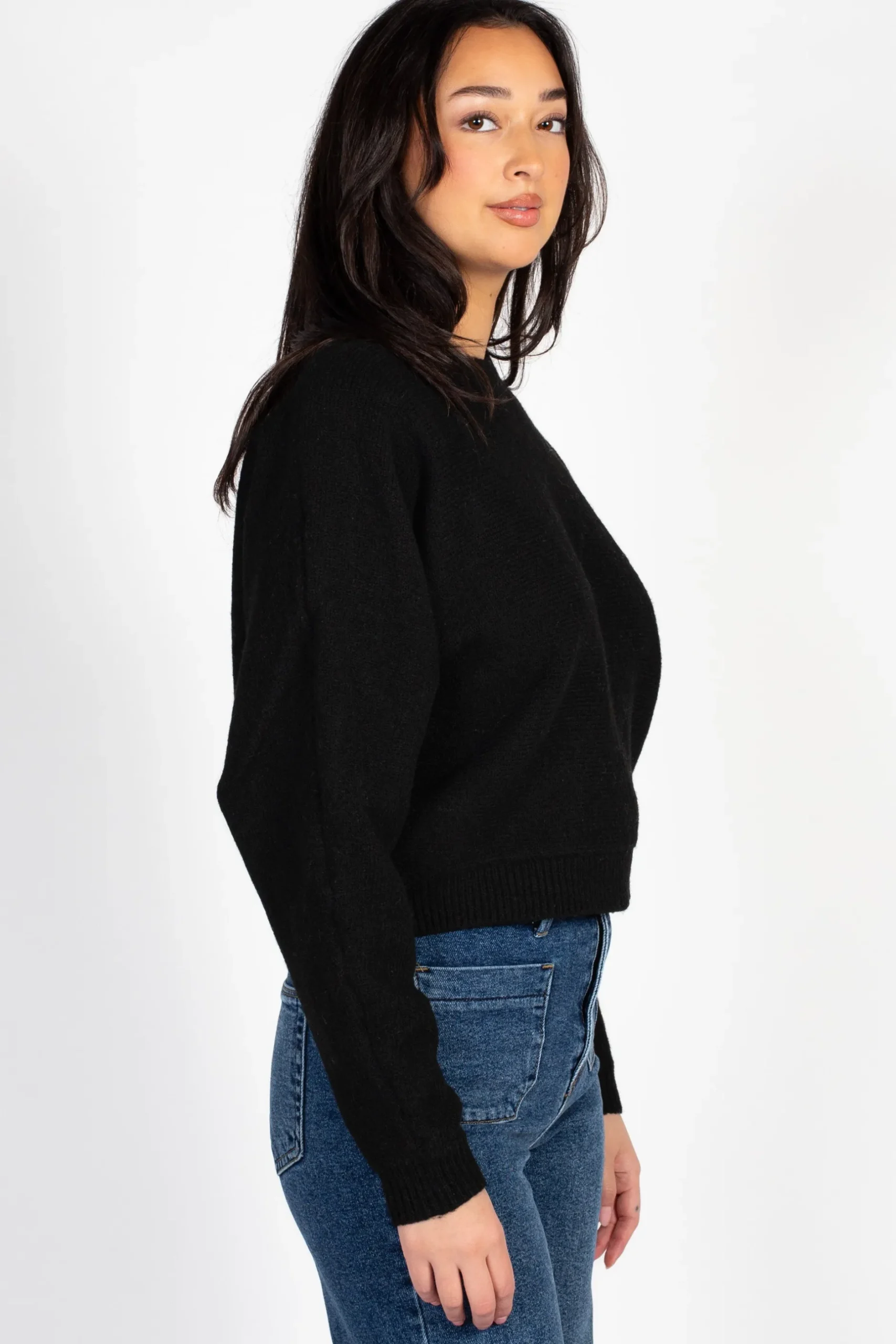Double Zero Rosy Cropped Knit Sweater Sale