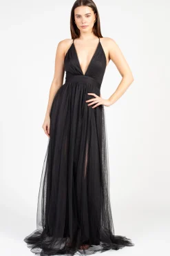 Luxxel Sandy Tulle Maxi Dress Sale