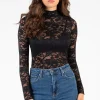 Sky To Moon Sydney Lace Scallop Trim Top Clearance
