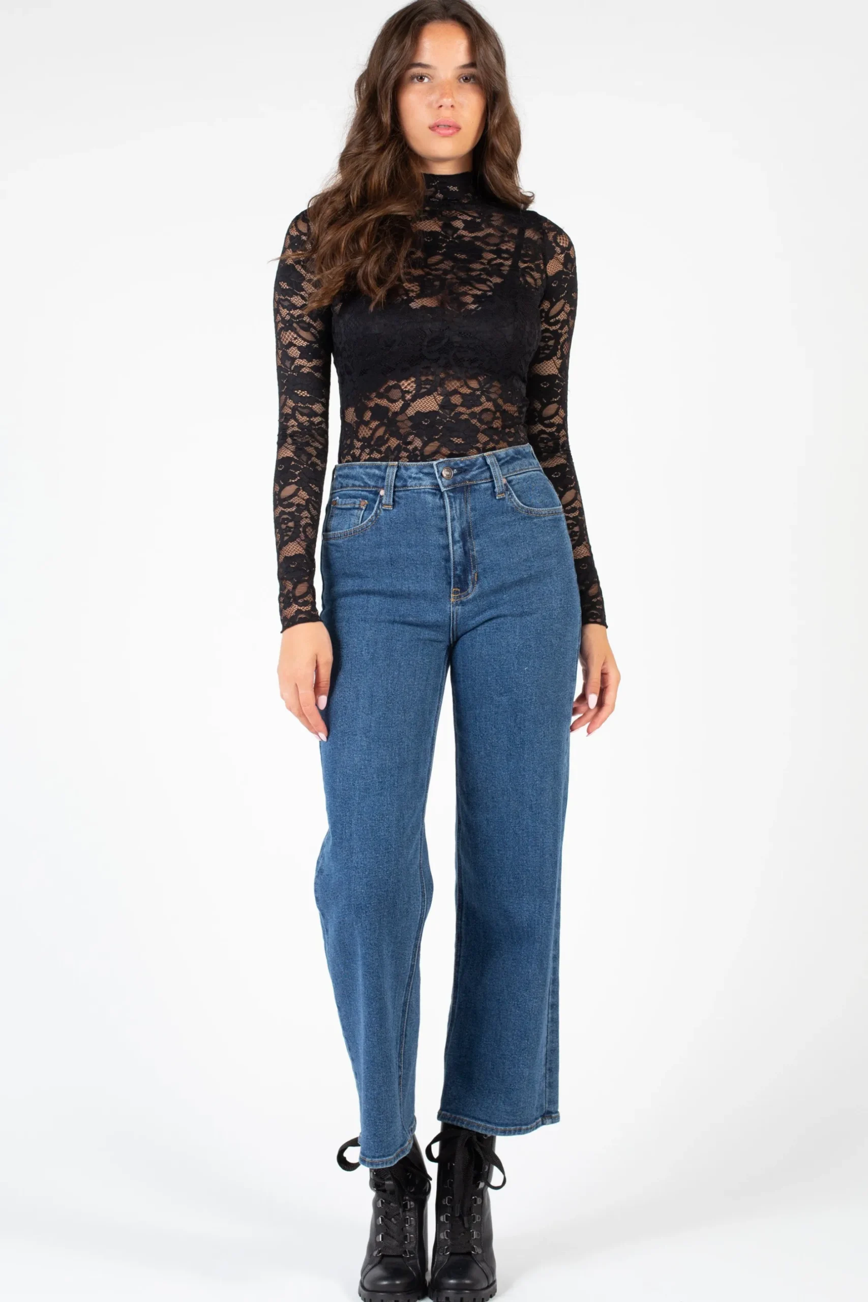 Sky To Moon Sydney Lace Scallop Trim Top Clearance