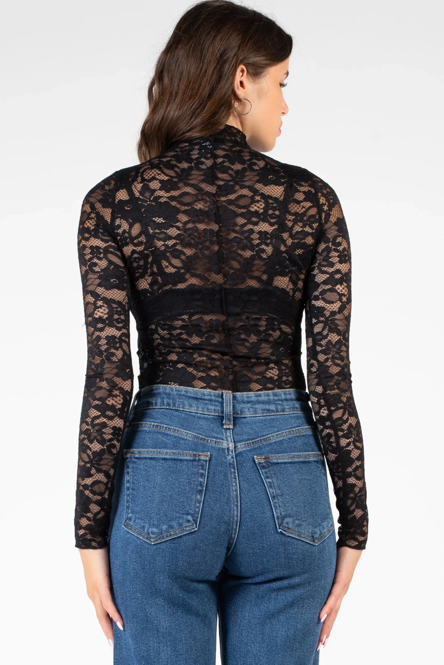 Sky To Moon Sydney Lace Scallop Trim Top Clearance