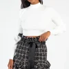 honey Tayla Cut Out Back Ribbed Knit Top Sale
