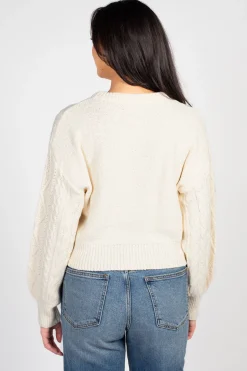 Double Zero Tori Classic Cable Knit Cropped Sweater Online