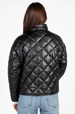 Z Supply Heritage Faux Leather Jacket Black Clearance
